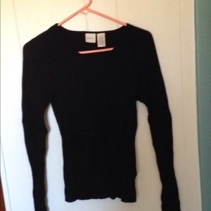 Merona blk ribbed sweater